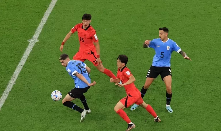 Uruguai e Coreia do Sul não saem do zero em Doha