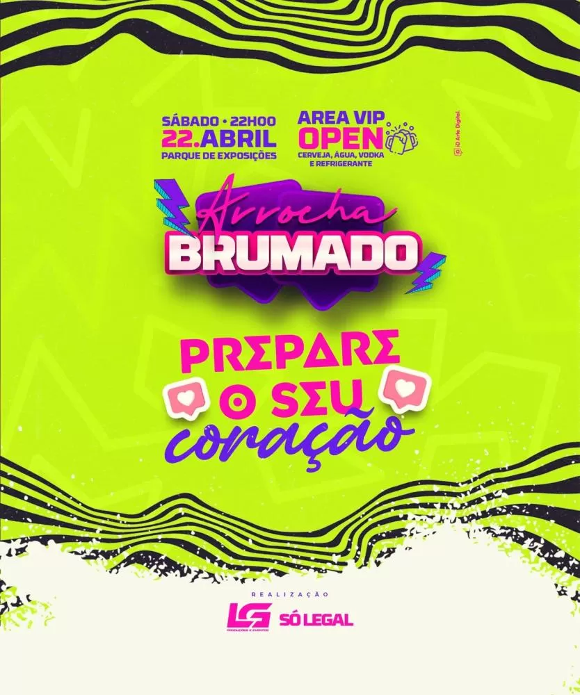 Dia 22 de abril tem Arrocha Brumado