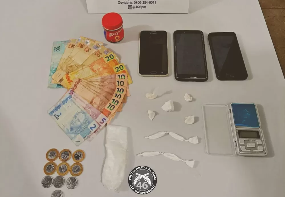 Livramento: Homem é preso acusado de tráfico de drogas no Bairro Benito Gama