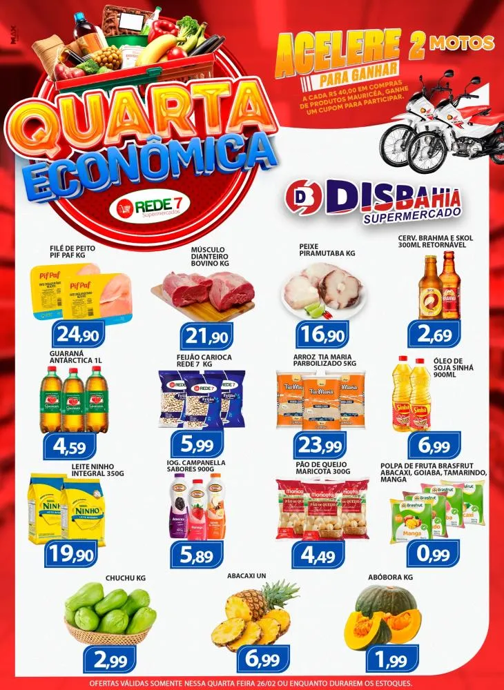 Economize na Quarta Econômica do Disbahia Supermercado!