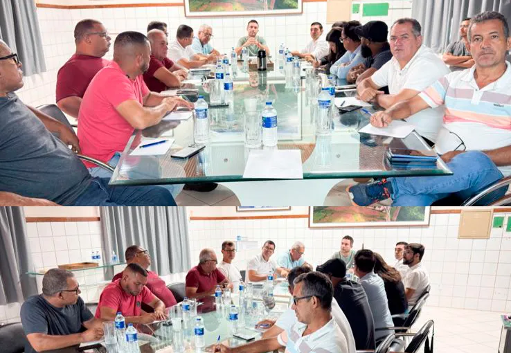 Reunião entre o prefeito Fabrício Abrantes e o Legislativo discute obras e investimentos em Brumado