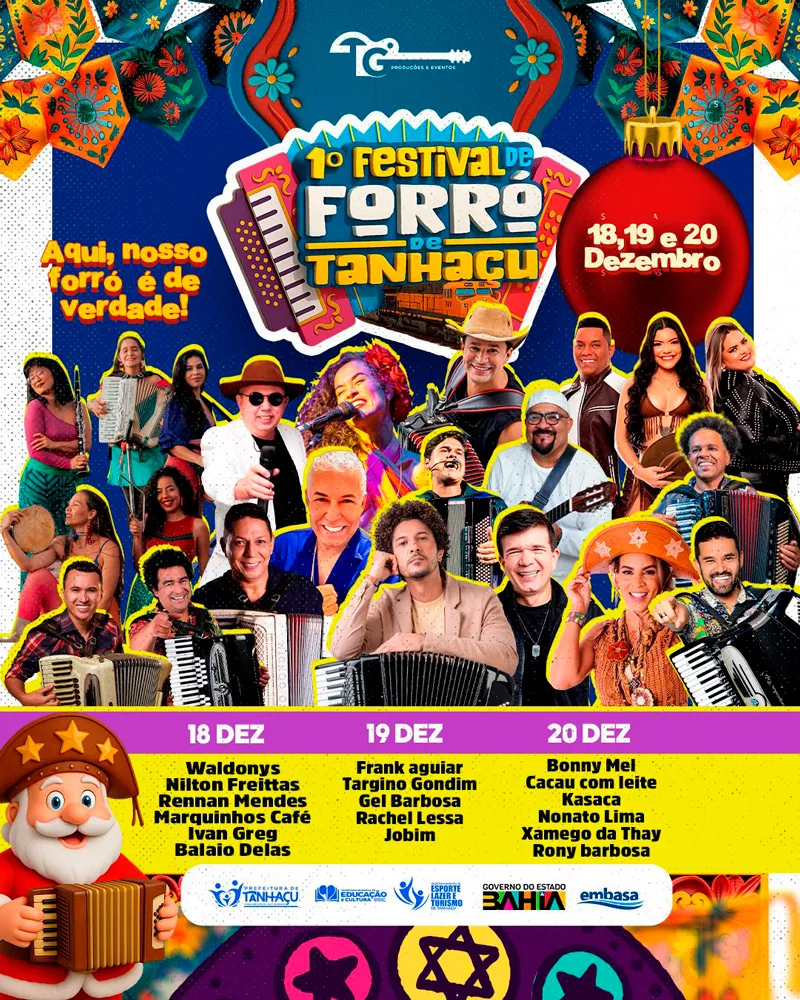Tanhaçu divulga programação do festival de forró com grandes atrações
