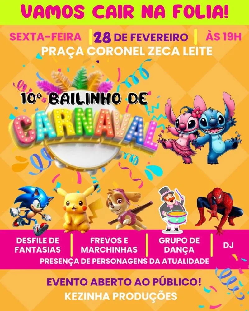 Bailinho de Carnaval promete animar Brumado nesta sexta-feira (28)