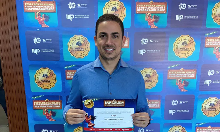 Ituaçu conquista Selo Transparência 2025 e prefeito Phellipe Brito reforça compromisso com boa gestão