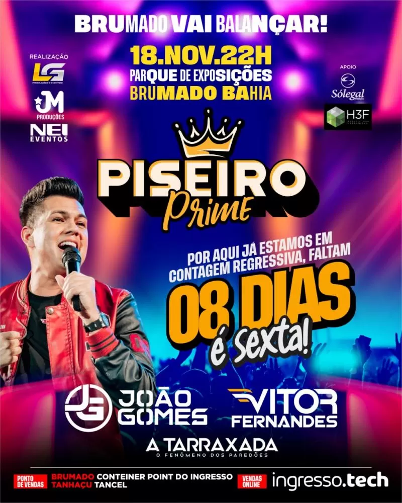 Brumado: Dia 18, todos os caminhos vão te levar ao Piseiro Prime
