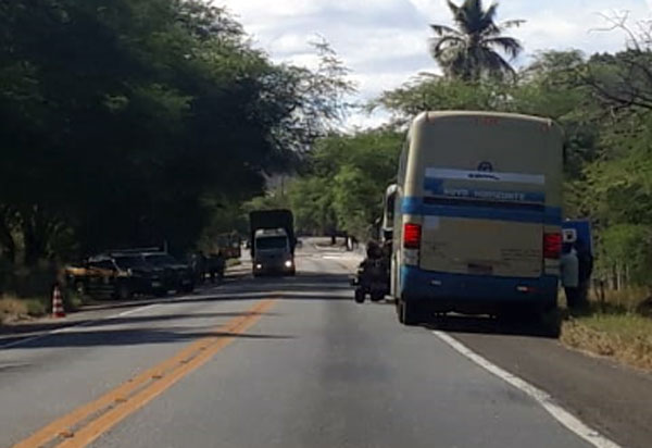 Passageiro de ônibus da Novo Horizonte foi preso na BR-030 transportando cocaína