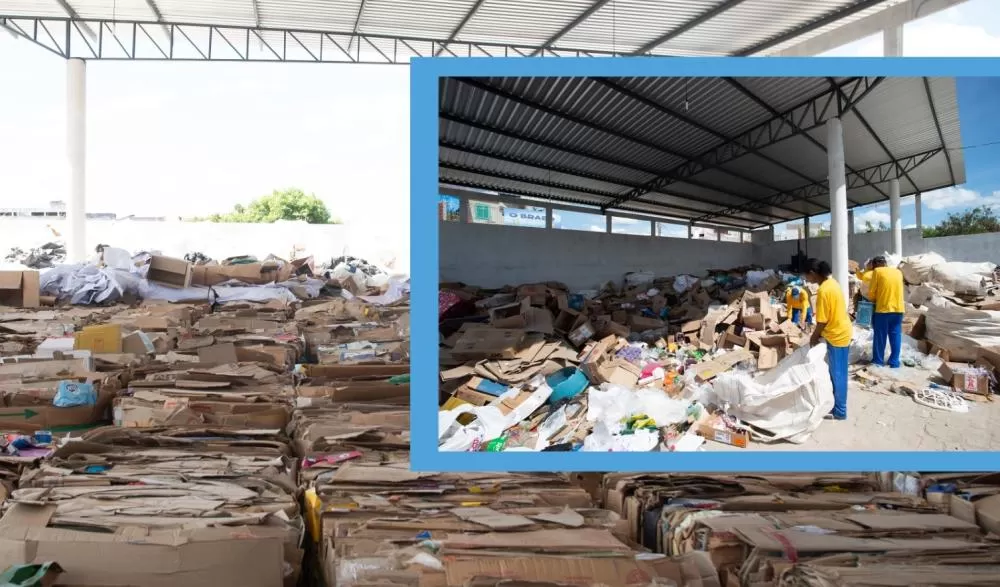 Centro Municipal de Reciclagem construído por Prefeitura de Brumado é a sede de Cooperativa que recebe até 1.100kg de material por dia