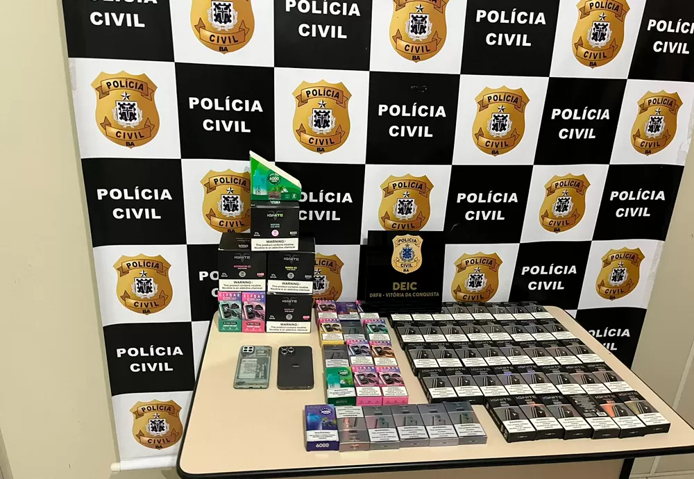 Cigarros eletrônicos são apreendidos em Vitória da Conquista