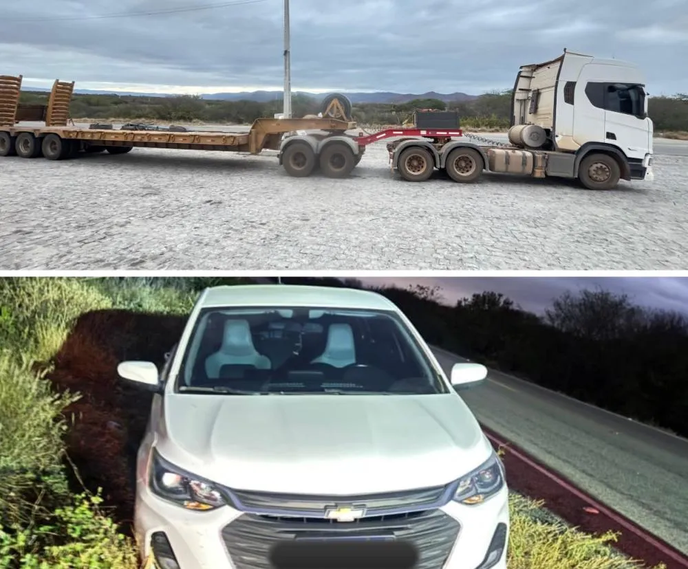 Motorista de veículo de passeio sai da pista para evitar colisão com carreta na BA-148, entre Brumado e Dom Basílio