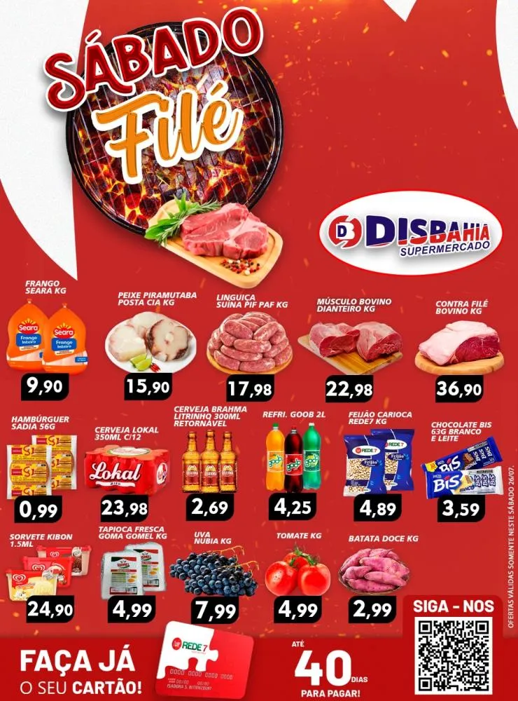 Ofertas: Sábado Filé do Disbahia Supermercado