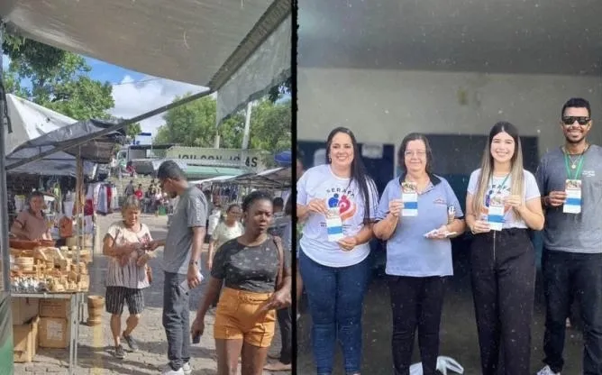 SERAFA realiza panfletagem na Feira Livre e mobiliza famílias acolhedoras em Brumado