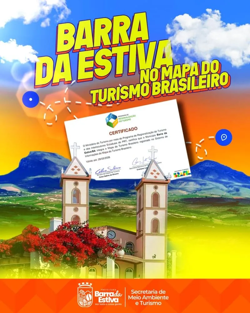Barra da Estiva é incluída no Mapa do Turismo Brasileiro