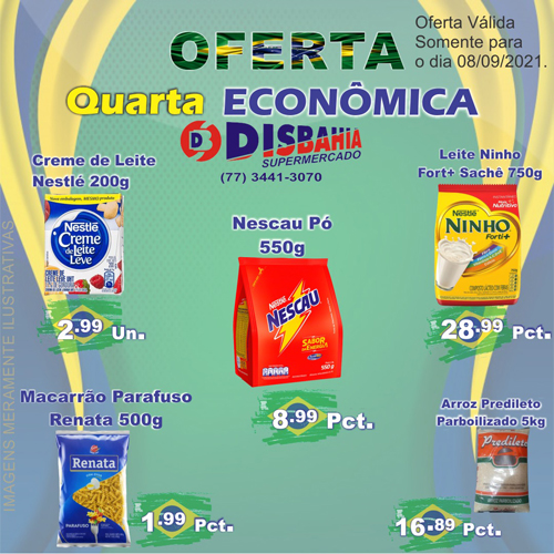 Confira as ofertas da Quarta Econômica do Disbahia Supermercado