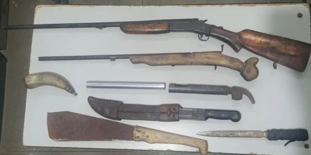 Polícia Militar cumpre mandado judicial e apreende armas de fogo em Dom Basílio