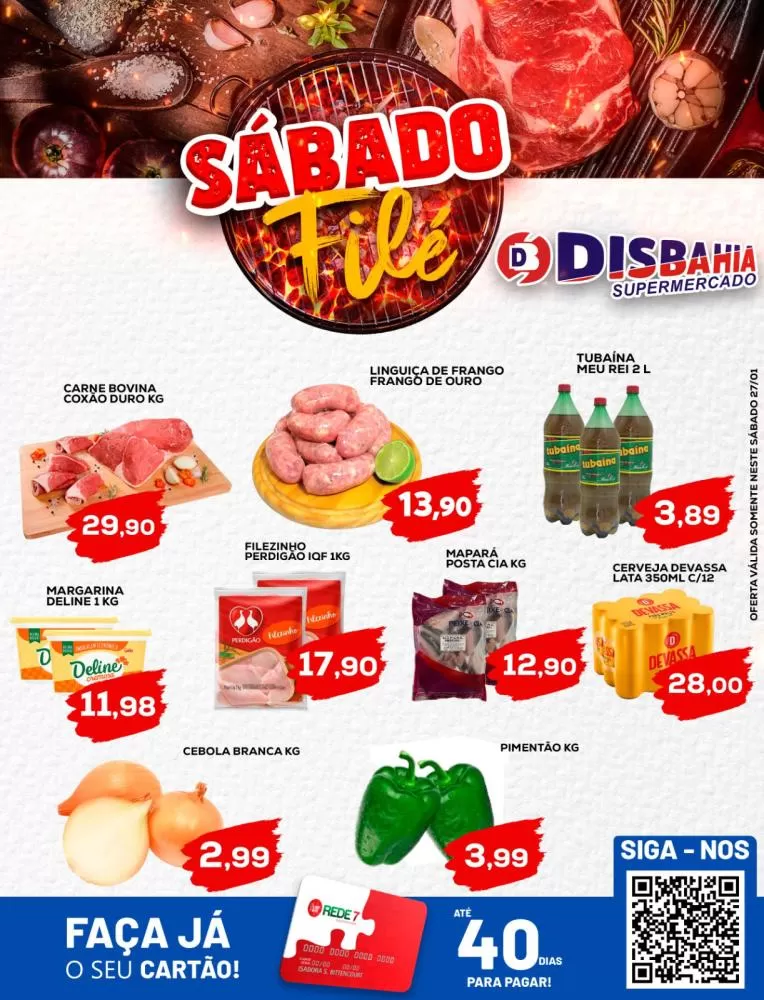 Ofertas: Sábado Filé do Disbahia Supermercado