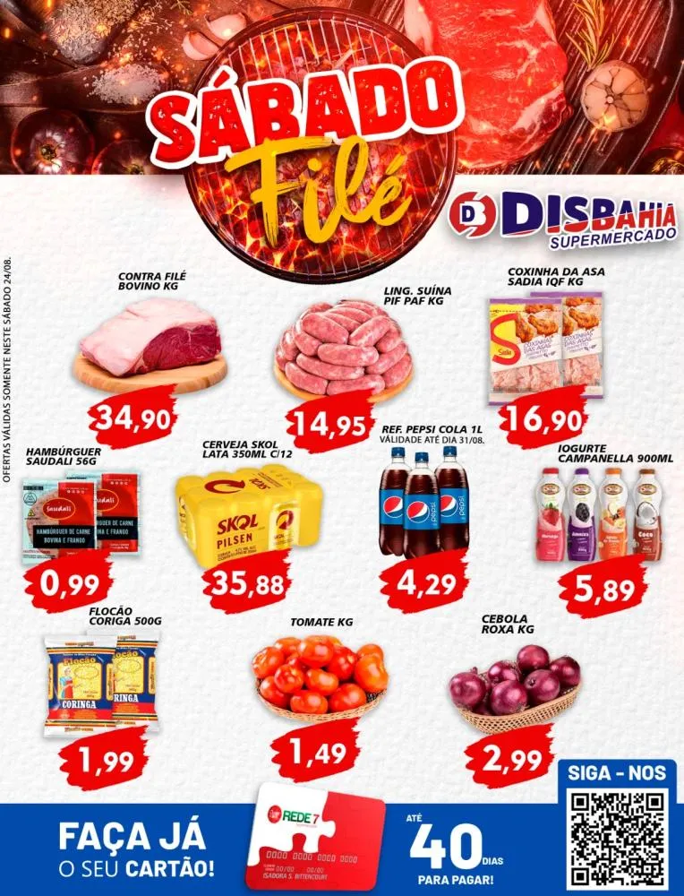 Ofertas: Sábado Filé do Disbahia Supermercado