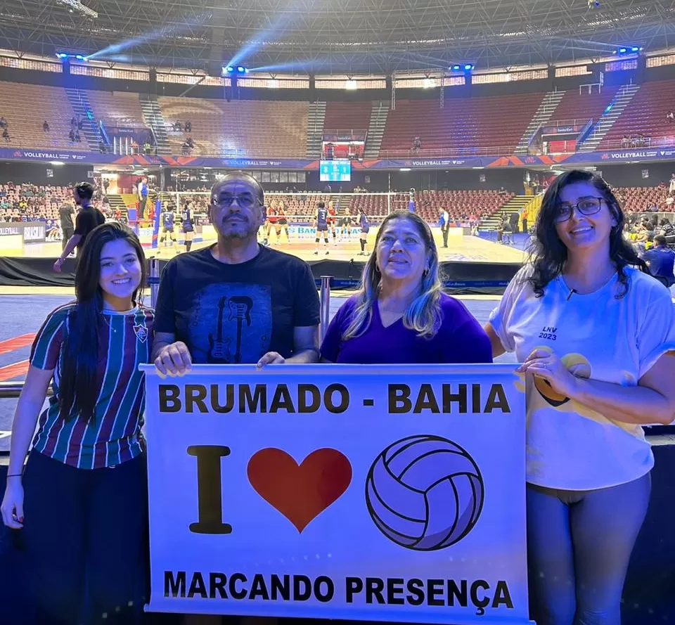 Brumadenses marcam presença na Liga das Nações de Vôlei Feminino em Brasília
