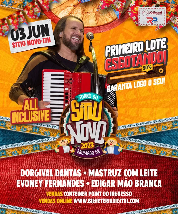 Forró do Sítio Novo 2023 vende 90% dos ingressos no primeiro lote