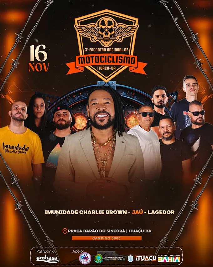 Ituaçu: Atrações confirmadas para o 3º Encontro Nacional de Motociclismo