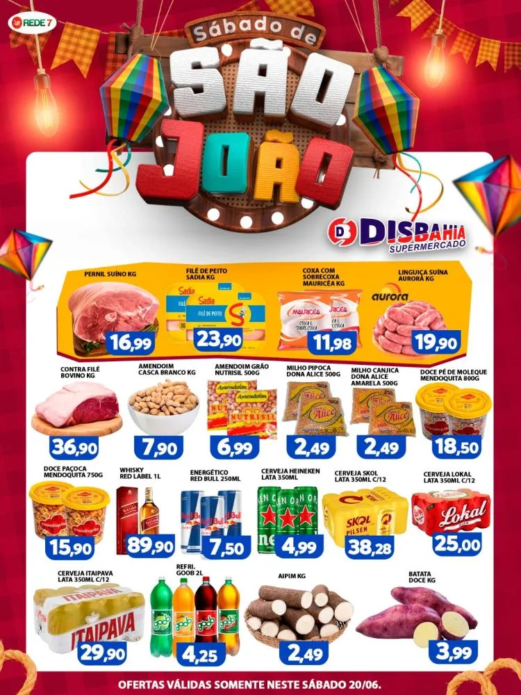 Sábado de Ofertas do Disbahia Supermercado 