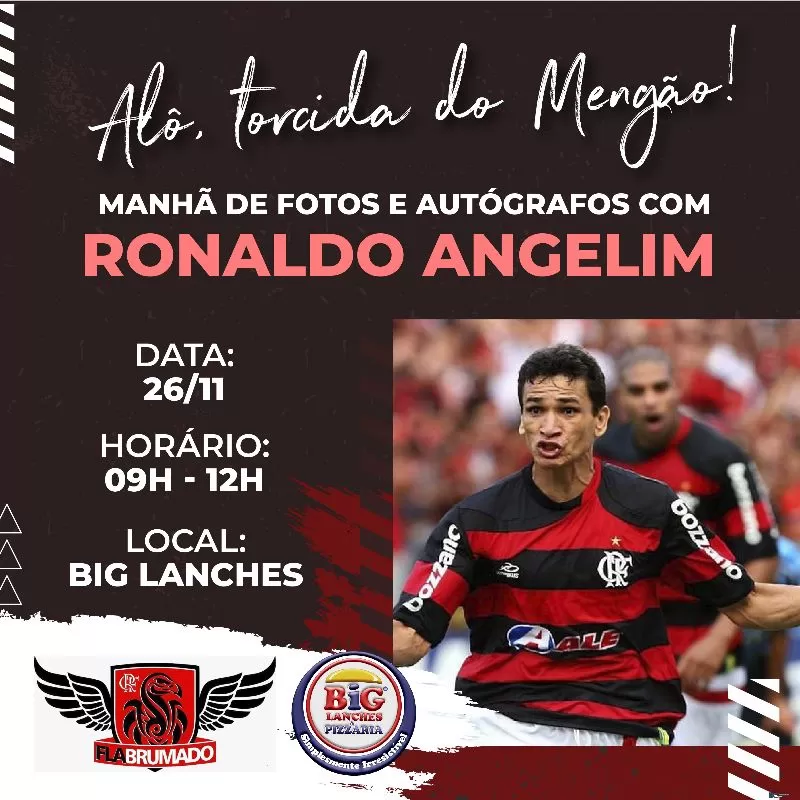 Brumado: Ronaldo Angelim estará presente no Futebol Solidário e terá manhã de fotos e autógrafos na Big Lanches