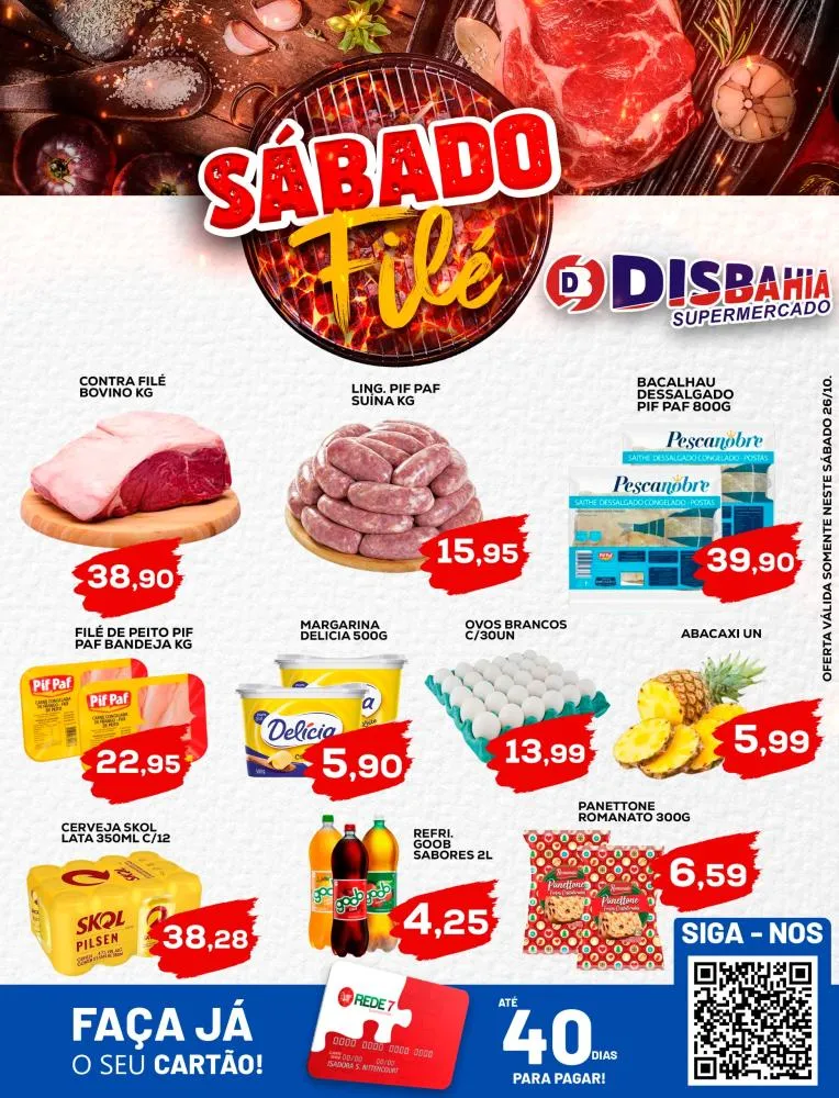 Ofertas: Sábado Filé do Disbahia Supermercado