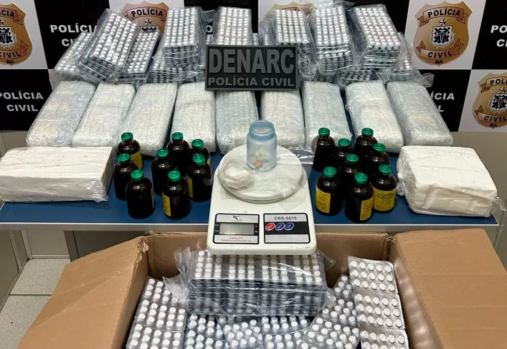 Mais de 12 mil comprimidos de anfetamina são encontrados pelo Denarc em Conquista