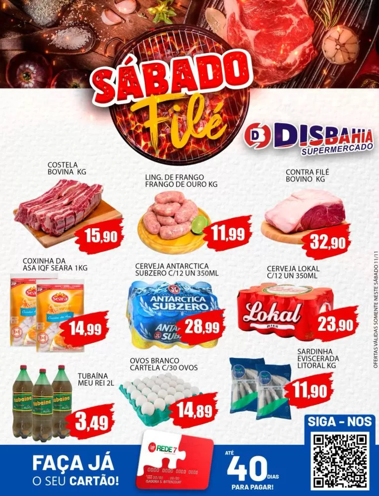 Ofertas: Sábado Filé do Disbahia Supermercado