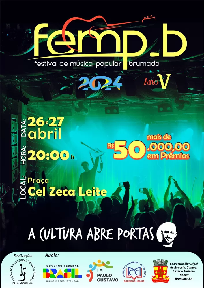 Festival de Música Popular Brumado acontece sexta (26/04) e sábado (27/04)