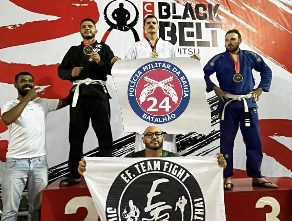 Militar do 24º BPM/Brumado conquista primeiro lugar na Copa Black Belt de Jiu-Jitsu em Vito?ria da Conquista