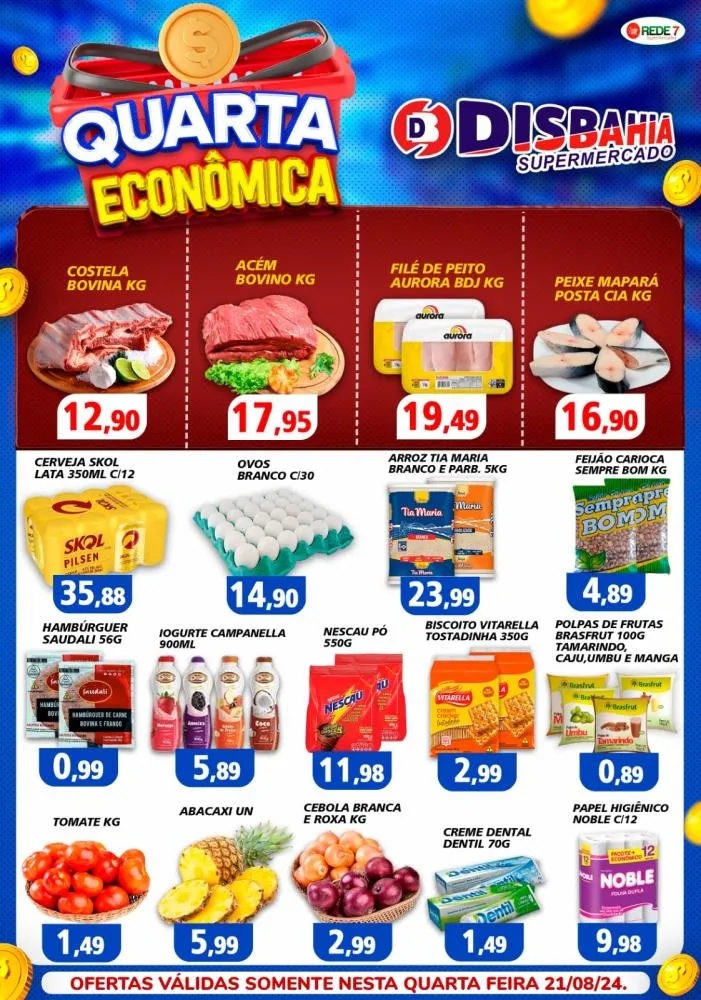 Economize na Quarta Econômica do Disbahia Supermercado!