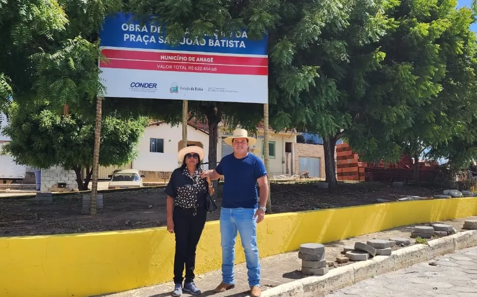 Deputado Marquinho Viana visita obras realizadas com emenda parlamentar de seu mandato em Anagé