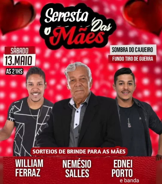 Brumado: Show de seresta na Sombra do Cajueiro promete animar a noite das mães