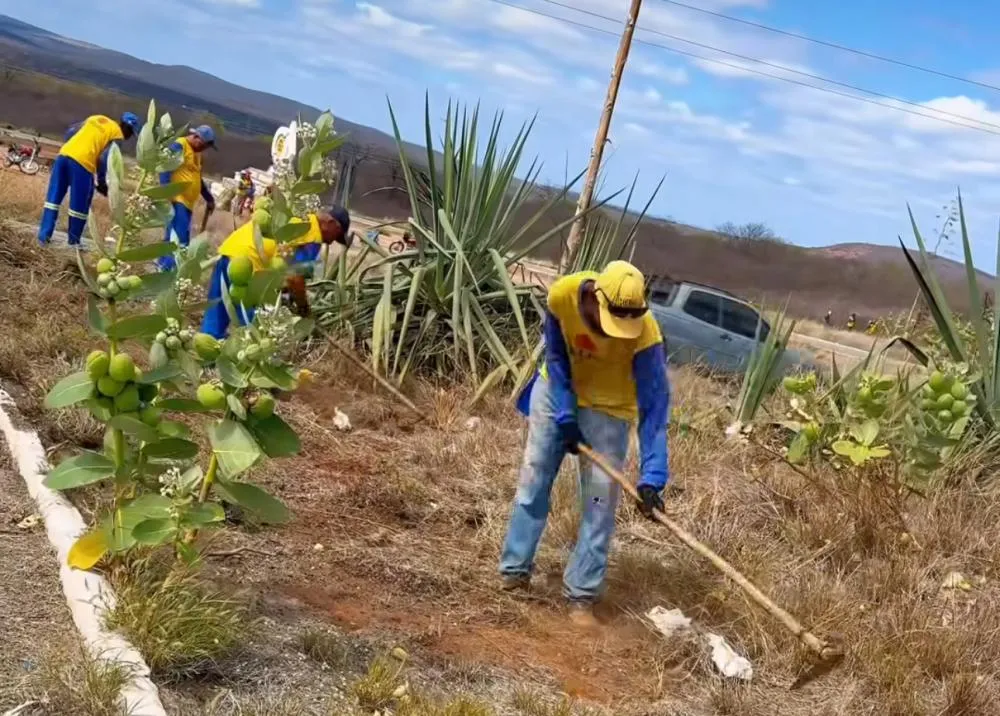 Prefeitura intensifica capina e deixa entrada de Brumado mais limpa e organizada