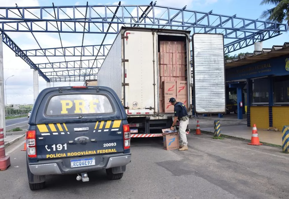 Apreensões de cigarros contrabandeados aumentam quase 300% nas rodovias federais da Bahia em 2022