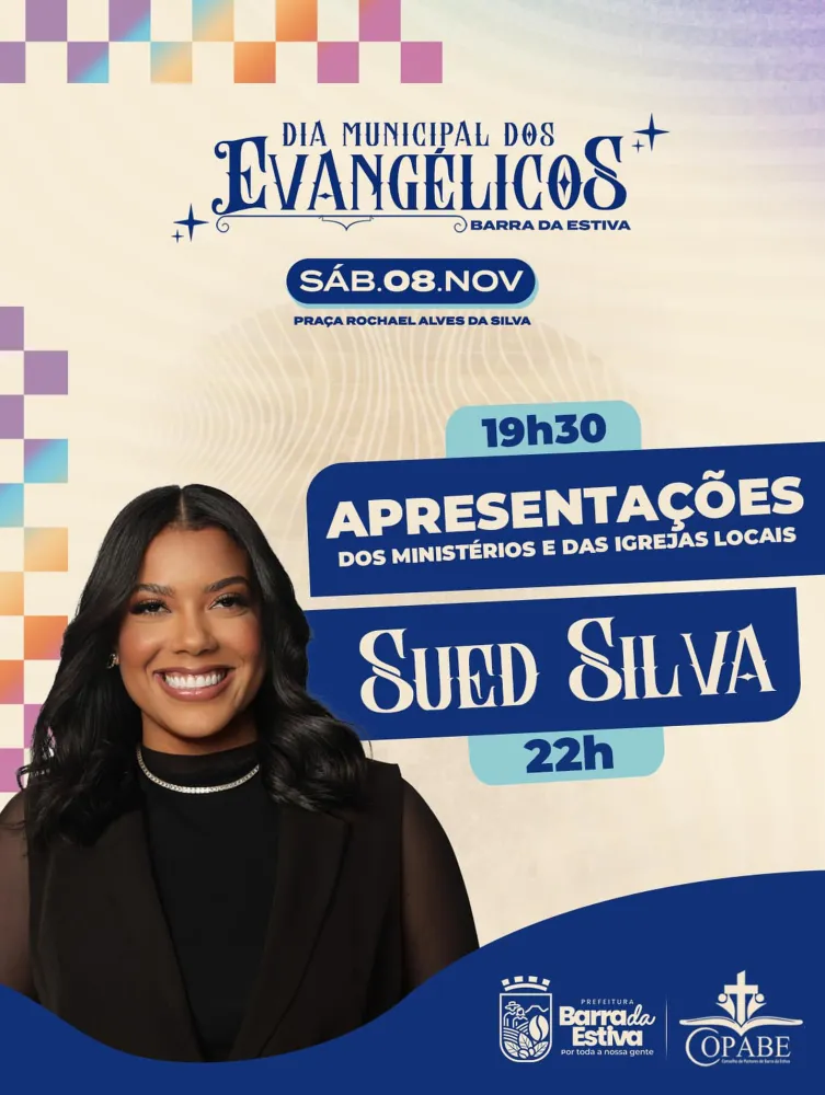 Prefeitura de Barra da Estiva promove celebração especial do Dia dos Evangélicos neste sábado