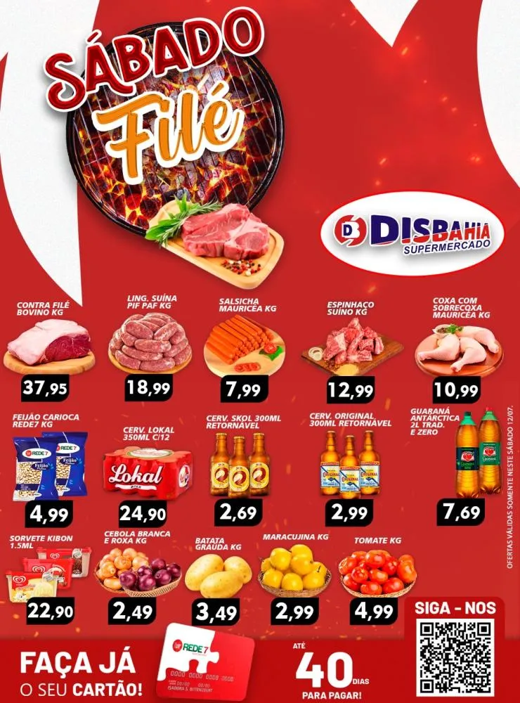 Ofertas: Sábado Filé do Disbahia Supermercado