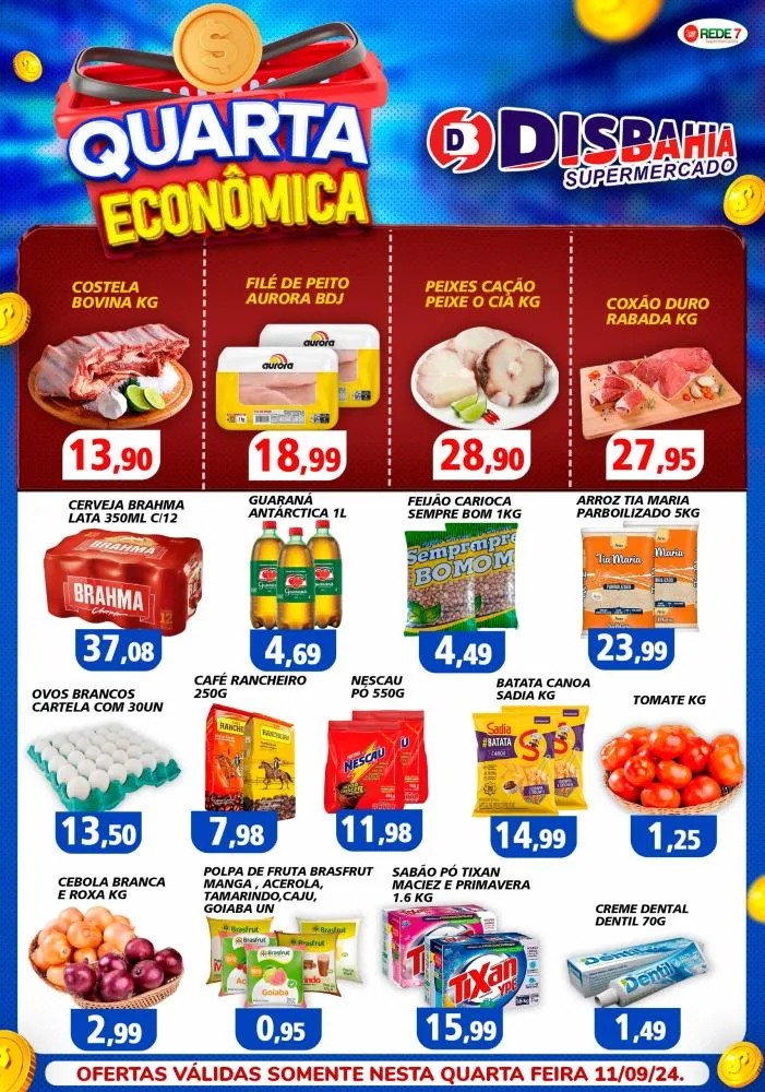 Economize na Quarta Econômica do Disbahia Supermercado!