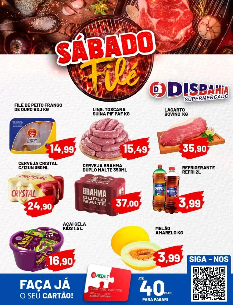 Ofertas: Sábado Filé do Disbahia Supermercado