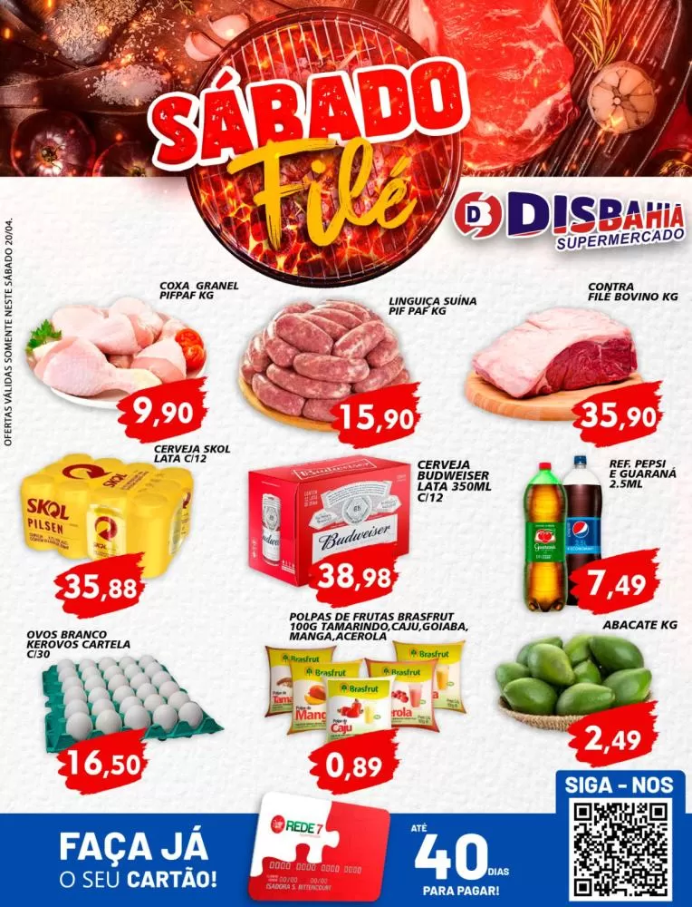 Ofertas: Sábado Filé do Disbahia Supermercado