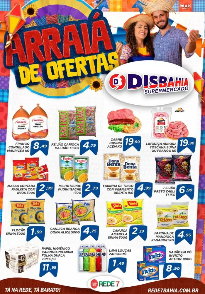Arraiá de Ofertas do Disbahia Supermercado