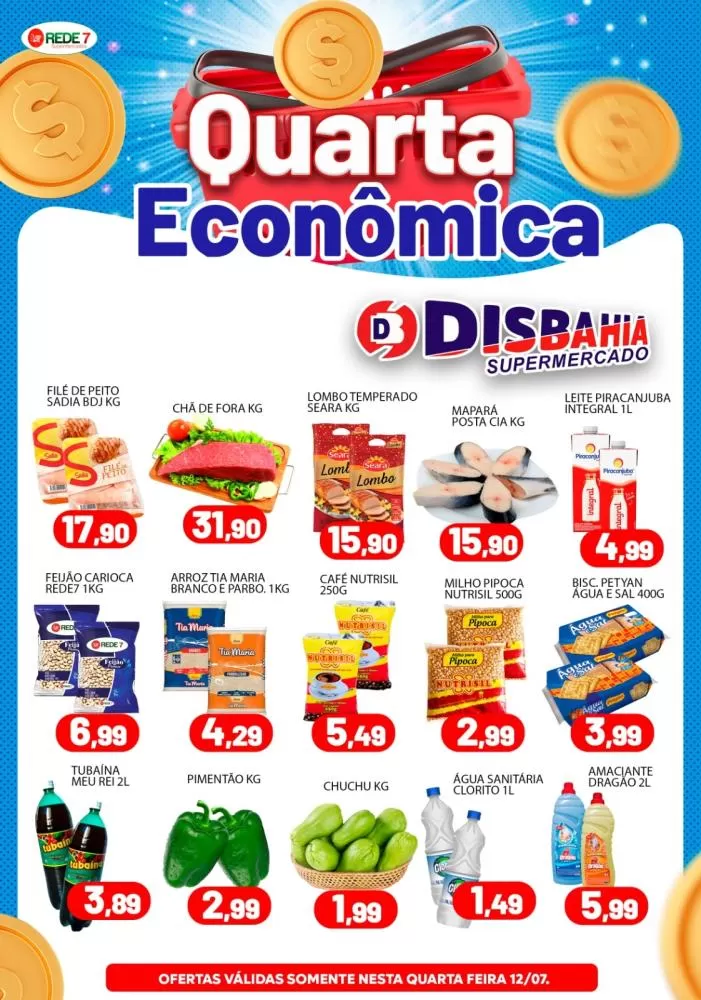 Economize na Quarta Econômica do Disbahia Supermercado!