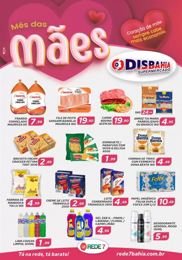 Ofertas do Mês das Mães do Disbahia Supermercado