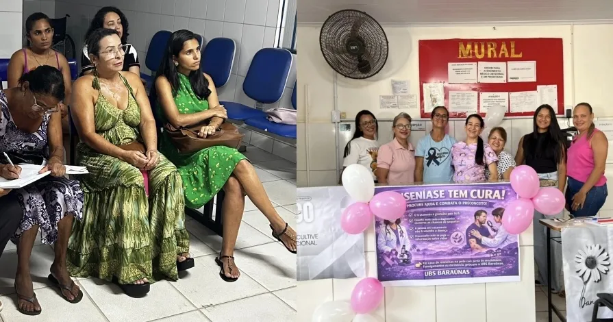 Unidade de Saúde de Brumado das Baraúnas realiza mutirão noturno para exames preventivos e conscientização