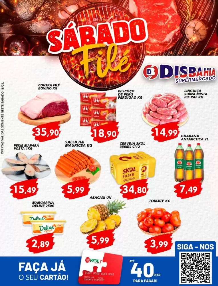 Ofertas: Sábado Filé do Disbahia Supermercado