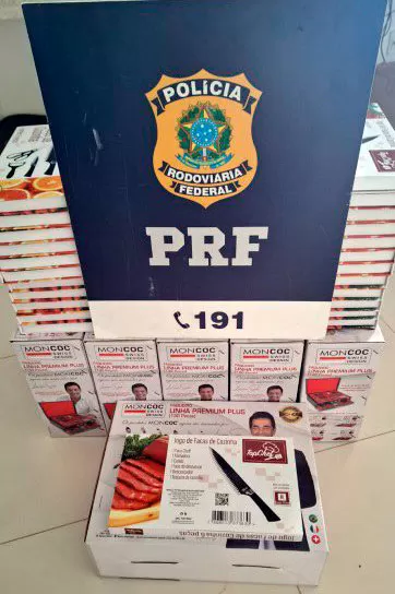 PRF realiza apreensão de mercadoria sem nota fiscal avaliada em mais de R$26.000 na BR 116