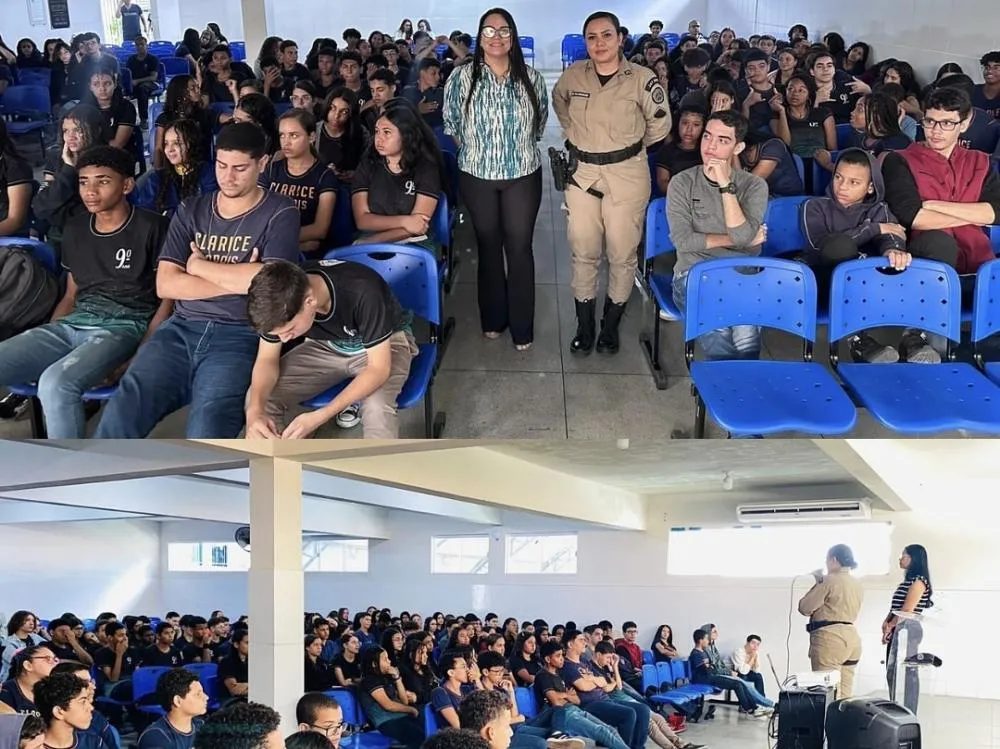 Brumado: Palestra na Escola Municipal Clarice Morais aborda prevenção à violência e uso de drogas