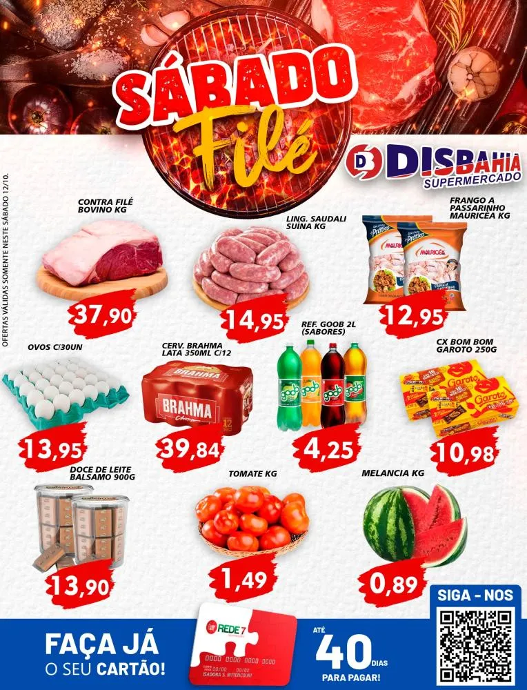 Ofertas: Sábado Filé do Disbahia Supermercado