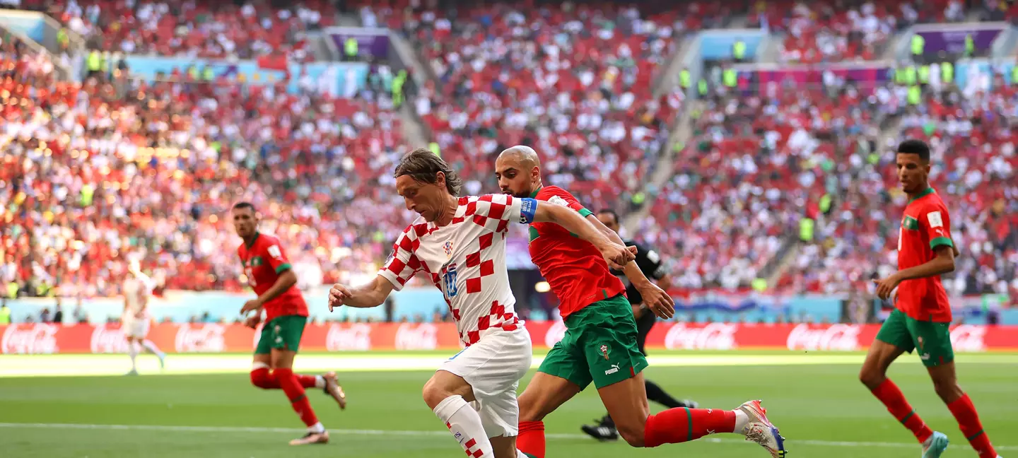 Em jogo equilibrado, Marrocos e Croácia ficam no empate