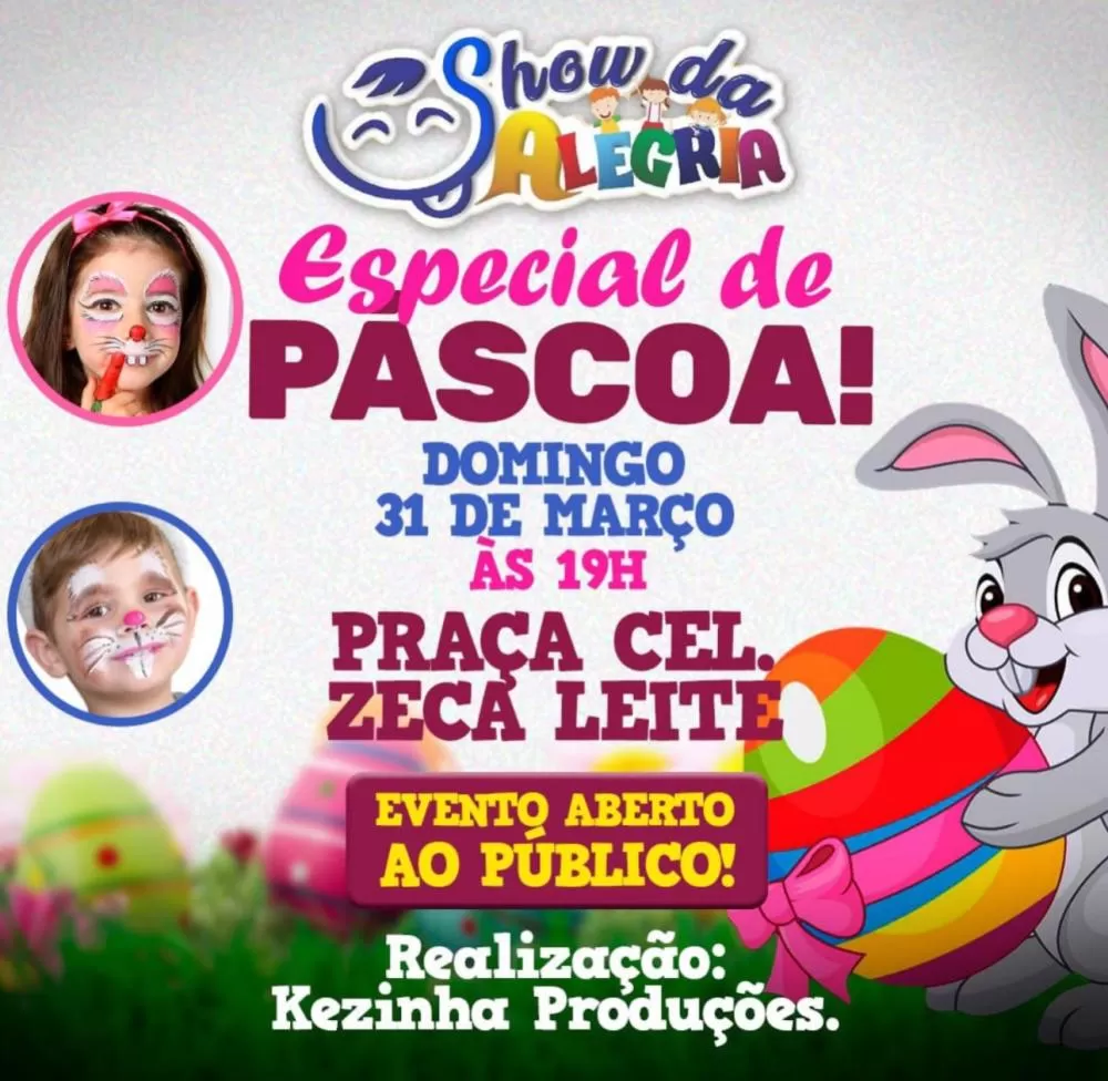 Kezinha Produções promove Show da Alegria Especial de Páscoa em Brumado